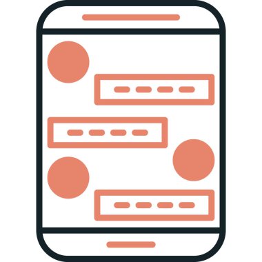 Web tasarımı ve mobil geliştirme simgesi. düz dizayn. Vektör çizimi. beyaz arkaplanda izole