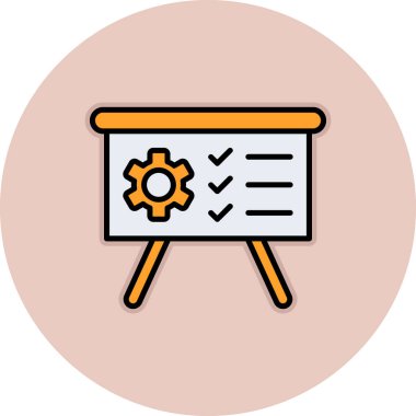 Pano simgesi. Web için vektör simgelerinin özet çizimi