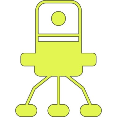 Basit vektör simgesi, ofis lambası illüstrasyonu