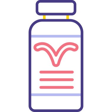 Şişe. Web simgesi basit illüstrasyon