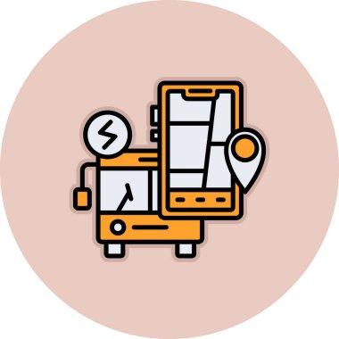 araba simgesi vektör illüstrasyonu