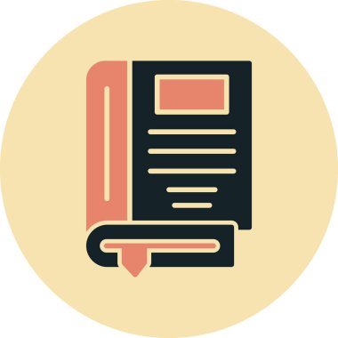 kitap simgesi, vektör illüstrasyonu