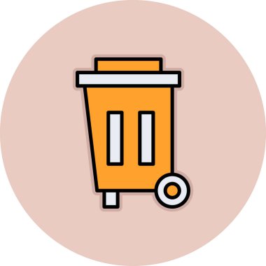 vektör bin simgesi çizimi