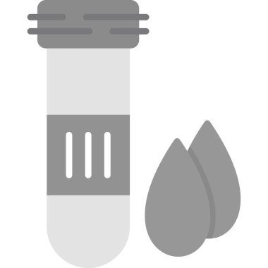 Test tübü simgesi, vektör illüstrasyonu