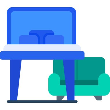 Sandalye masası simgesi