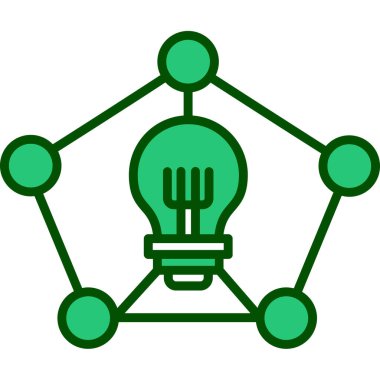 ağ bağlantı simgesi. Web için ağ vektör simgelerinin basit illüstrasyonu
