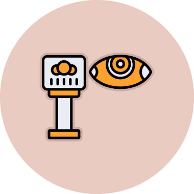 Göz simgesi vektör illüstrasyonu