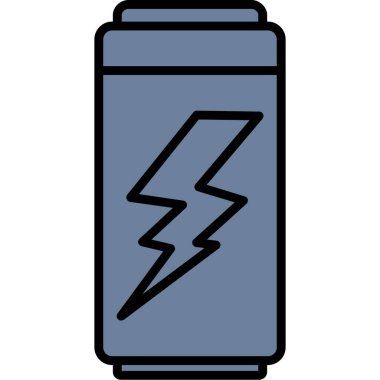 pil simgesi, vektör illüstrasyonu