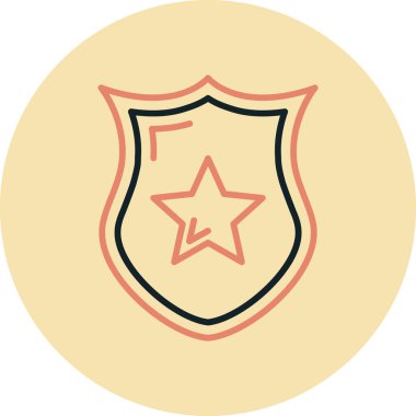 Rozet Simgesi Moda Biçiminde İzole Arkaplan