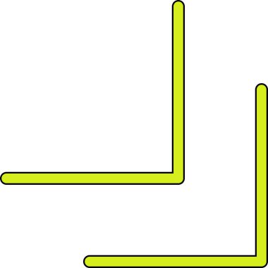 Yeşil bir okun karikatürü