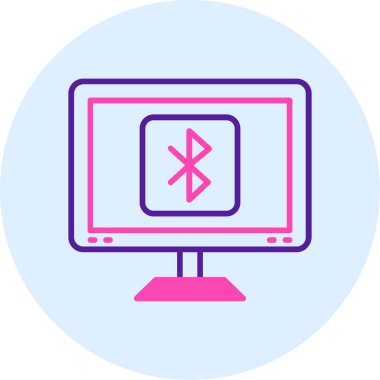 Bilgisayar. Web simgesi basit tasarım