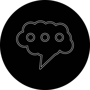 Konuşma baloncuğunun vektör çizimi