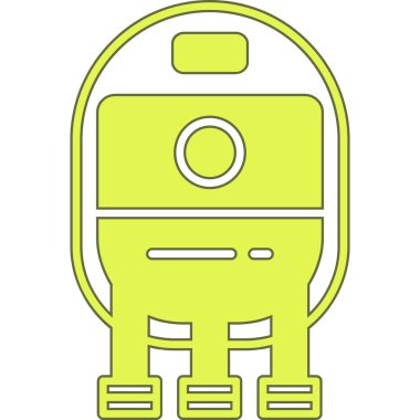 Sarı robotun basit çizgisi