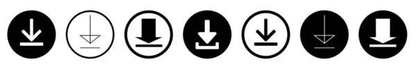 Symbolset Herunterladen Software Download Icon Collection Dateien Icons Vektor Herunterladen — Stockvektor