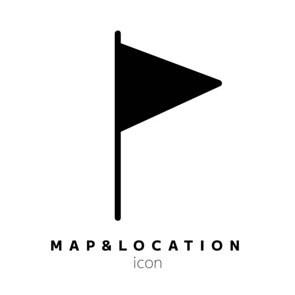 Набор Значков Местоположения Иконки Навигации Картографический Указатель Иллюстрирующий Набор Знаков — стоковый вектор