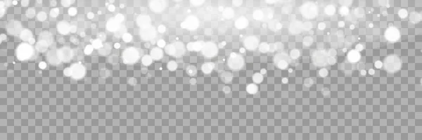 抽象グレーのボケ効果を持つ透明な光背景 ライツ フェスティバルデザイン白のPngダストライト ベクターイラスト — ストックベクタ