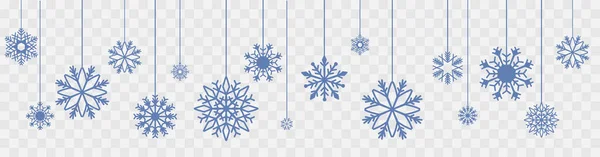 Copo Nieve Conjunto Aislado Background Snowflake Vector Navidad Eps Ilustración — Vector de stock