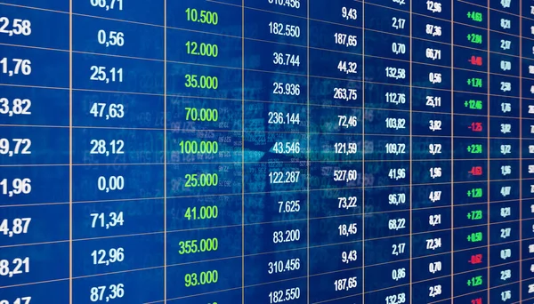 Výpočet Tabulky Čísly Daty Finančními Údaji Jedna Řada Zelená Analýza — Stock fotografie
