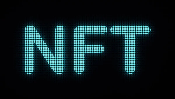 Nft Digital Asset Links Ownership Unique Physical Digital Items Symbol — Stock Photo, Image