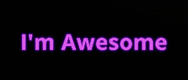 Классная Темный Экран Текстом Absolution Фиолетовыми Перчаточными Буквами Гордость Мотивация — стоковое фото