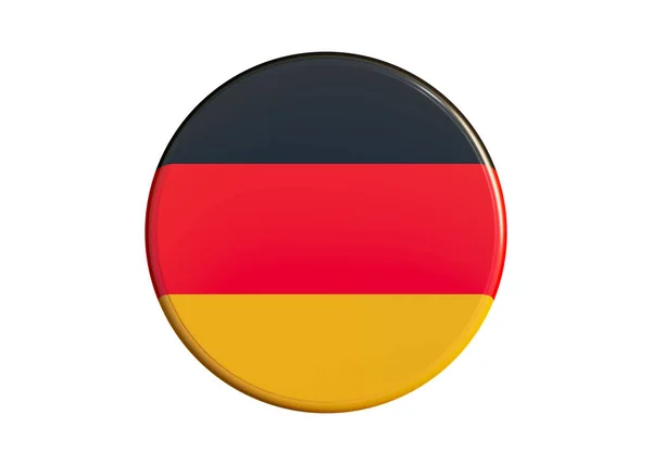 Значок Німеччини Наклейка Кнопка Німеччина Має Відзнаку Виборів Політичних Соціальних — стокове фото
