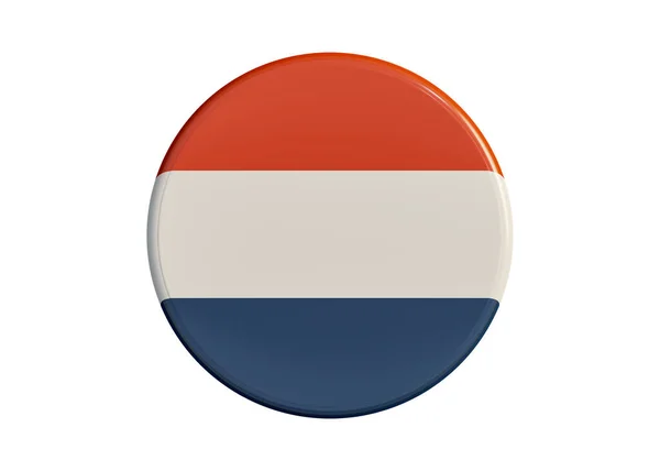 Nederlandse Badge Sticker Knop Nederlandse Badge Voor Verkiezing Politiek Sociale — Stockfoto