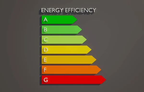 Диаграмма Энергоэффективности Энергетический Символ Эффективности Автомобиля Бытовой Техники Холодильник Стиральная — стоковое фото