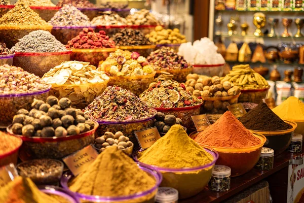 Uea Dubai District Deira Spice Market April 2023 古老的传统汤 香料和草药 — 图库照片