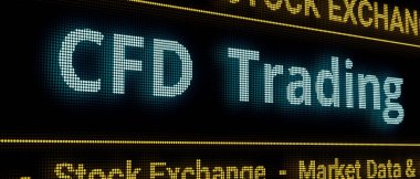 CFD Ticaret (farklılık sözleşmesi) borsa ve döviz ticareti, çevrimiçi ticaret, risk, finansal sözleşme, değişkenlik. 3B illüstrasyon