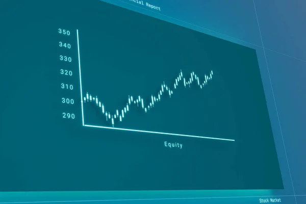 Rising Candle Stick Chart Burza Burza Zisk Vydělávání Peněz Návratnost — Stock fotografie
