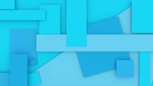 Cuadrados Color Azul Paneles Rectángulos — Vídeos de Stock