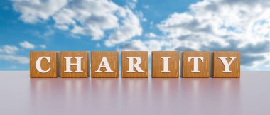 Hayırseverlik. Destek, yardım eli, bakım, sosyal meseleler, bağış, birlikte, meşgul, yardım ve insanlık.