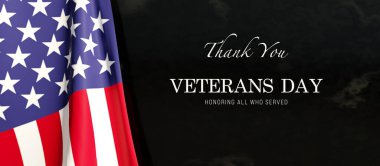 Gaziler Günü. Birleşik Devletler bayrağı ve yazı asılı, gaziler günü. Amerikan bayrağı, askeri, asker, savaş, savaş, kahramanlar, koruma, gurur.