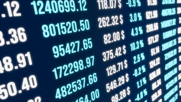 Cifras Financieras Números Hoja Cálculo Datos Informe Negocio Cálculo Análisis — Vídeos de Stock