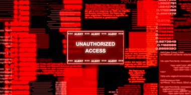 Yetkisiz giriş uyarısı. Veri, ağ sorunları, teknoloji, internet. Bilgisayar suçları, sisteme izinsiz giriş.. 