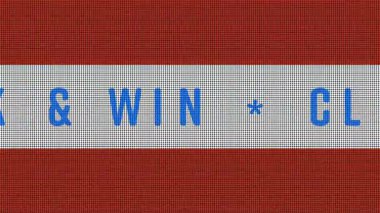 Tıkla ve kazan. Kumar, bingo, bilgisayar faresi oyunu, eğlence, pazarlama, kazanmak. 3 Boyutlu Canlandırma