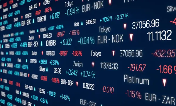 Fiyatlar, borsa ve döviz, hisse senedi endeksi verileri, döviz kurları ve emtia fiyatlarıyla kapatıyoruz. Ticari bilgiler, alım satım bilgileri, fiyat değişikliği, piyasa verileri. 3B illüstrasyon