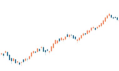 Mum çubuğu şeması yükseliyor, borsa ve borsa, analiz. Ticaret, ilerleme, büyüme, strateji, yatırım, iş, uçucu, risk, başarı.