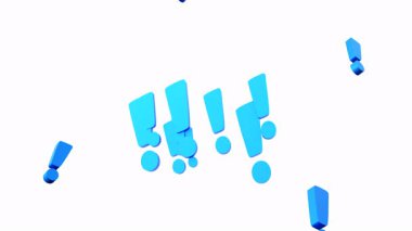 Mavi ünlem işaretleri, afişi aç. Uyarı işareti, uyarı, sembol.