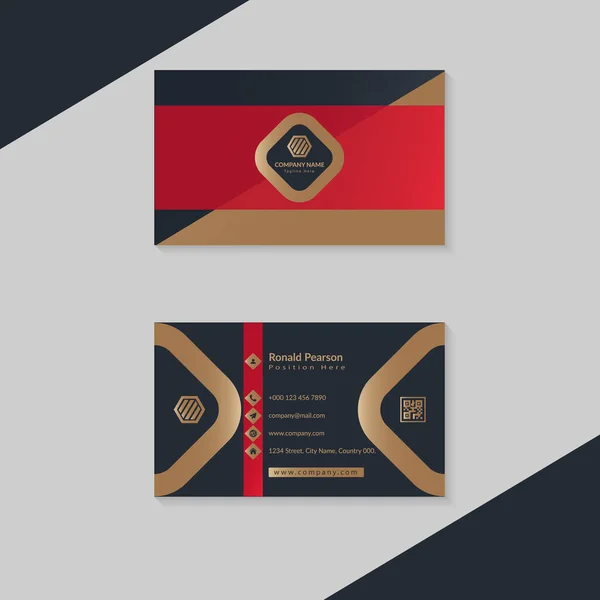Modern Corporate Business Card Template Design — Zdjęcie stockowe