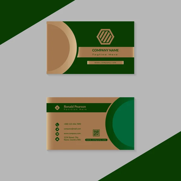Modern Corporate Business Card Template Design — Stok fotoğraf
