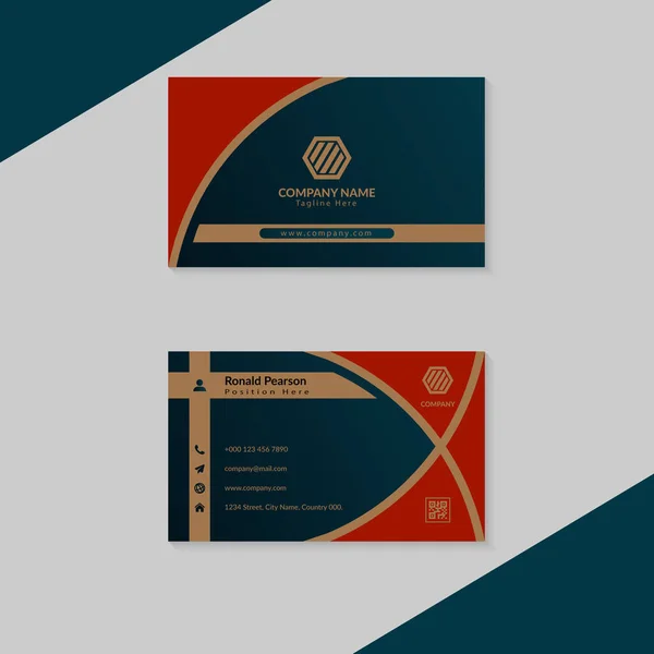 Modern Corporate Business Card Template Design — 스톡 사진
