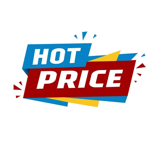 Hot Price Banner Template — Stock Vector