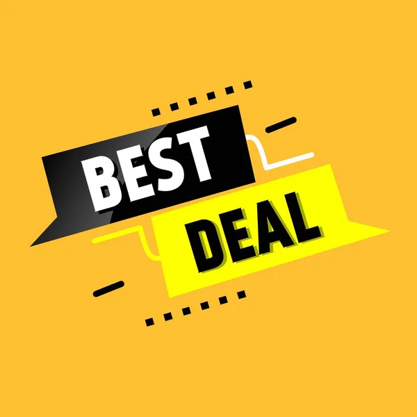 Best Deal Banner Label Design Vektor Illustration — Stockvektor