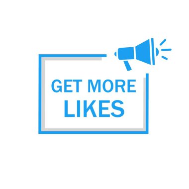 Daha fazla simge tasarımı al. Megafon bayrağı. vektör illüstrasyonu.