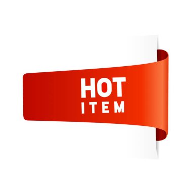 Ateşli afiş. Yüksek satış promosyonu. Ateşli parça. Düz vektör illüstrasyonu.