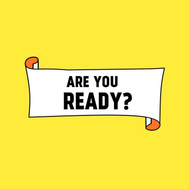 Duyuru için pankart şablonu hazır mı? Web elemanı. düz dizayn.