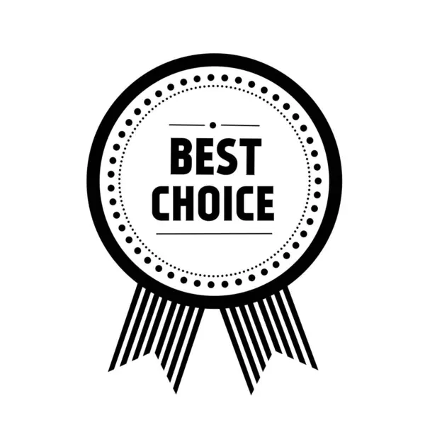 Meilleur Signe Choix Meilleur Choix Sceau Étiquette Badge Icône Autocollant — Image vectorielle
