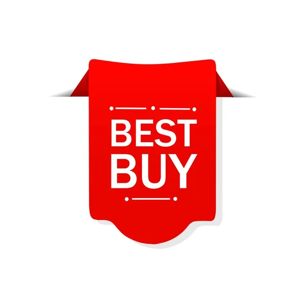 Best Buy Sale Banner Design Flat Vector Illustration — Stock Vector