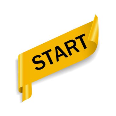 Pankart tasarımını başlat. İş, yolculuk konseptini başlatır. Hayata yeni bir başlangıç yapmak için, yeni iş, eğitim, kariyer düz vektör şablonu.